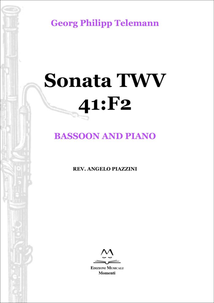 Sonata TWV 41:F2 - Bassoon and piano rev. Angelo Piazzini