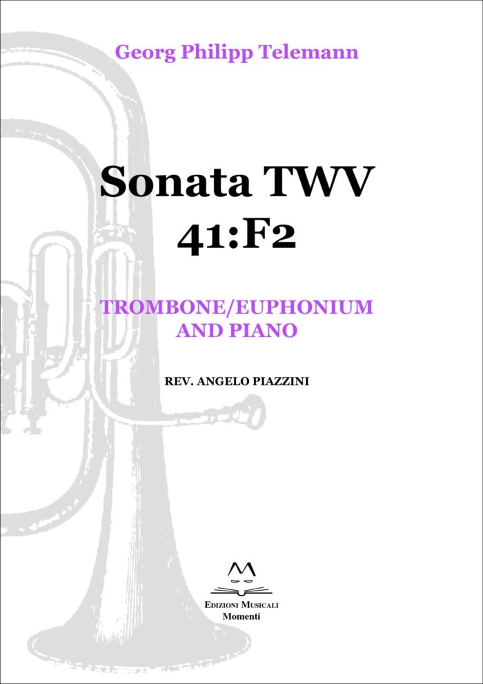 Sonata TWV 41:F2 - Trombone/euphonium and piano rev. Angelo Piazzini